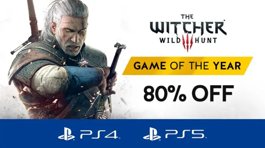 Versão completa de The Witcher 3 está com 80% de desconto na PSN