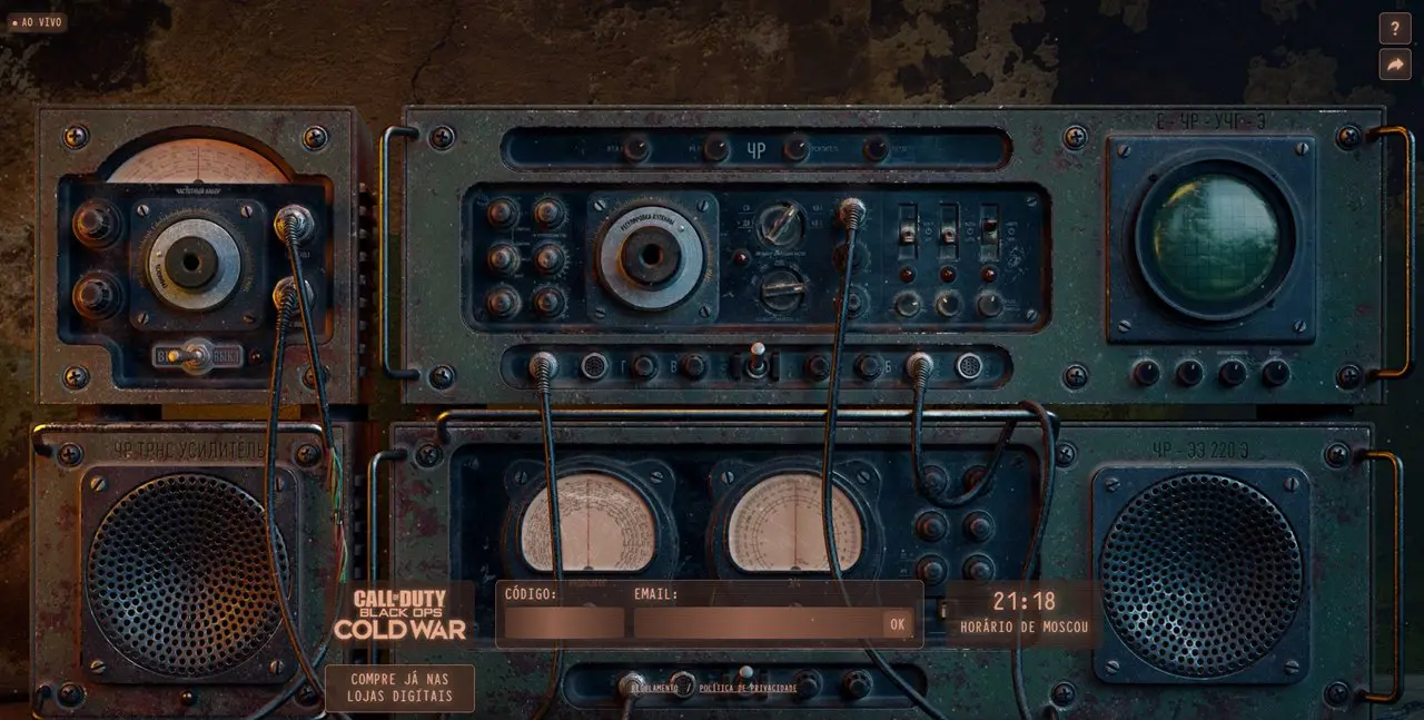 Painel da Rádio Fantasma, ação promocional de Call of Duty.
