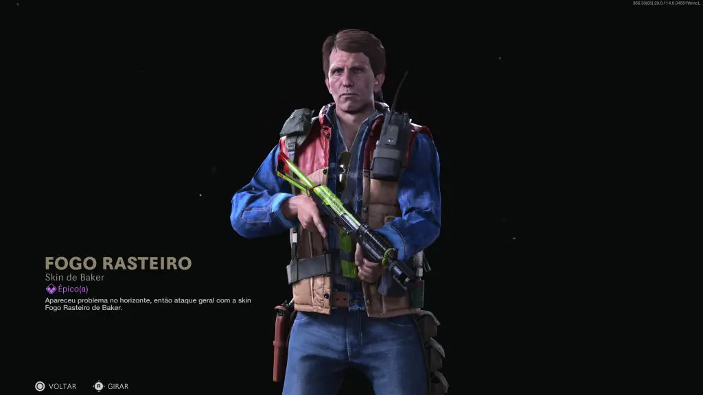 Operador Baker em destaque segurando uma arma e com uma nova skin lendária de Call of Duty Warzone inclusa no Passe de Batalha
