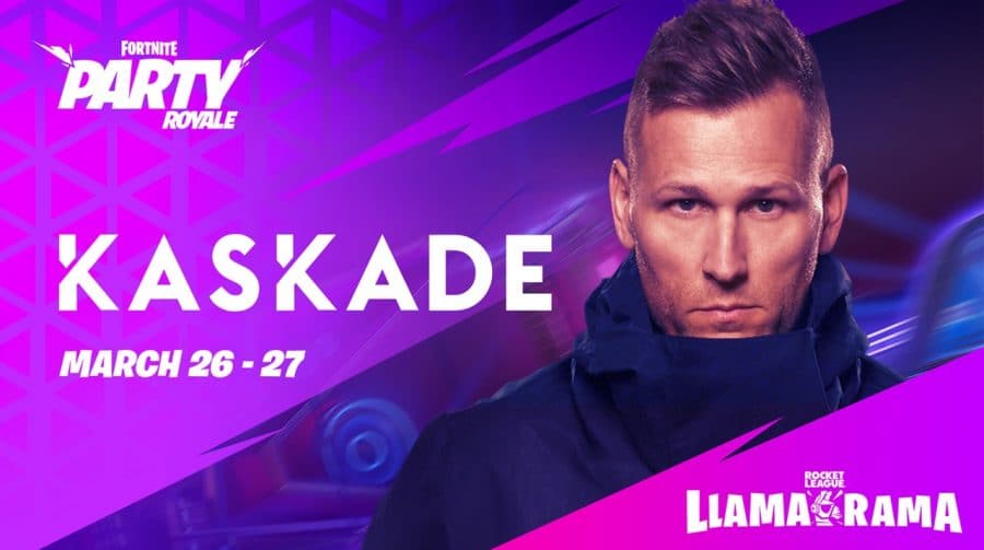 Fortnite terá show com DJ Kaskade para celebrar crossover com Rocket League