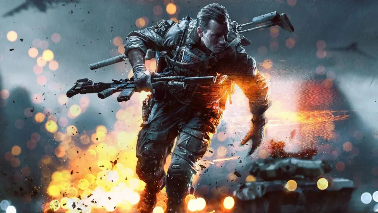 Imagem de capa sobre o novo Battlefield, com a imagem de um solado no game anterior da franquia