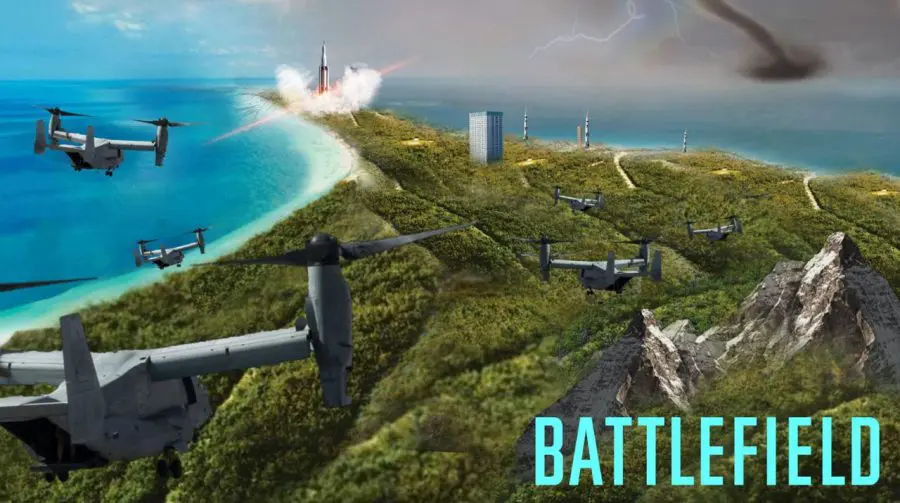 Insider divulga esboço de possível primeira imagem do mapa de Battlefield 6
