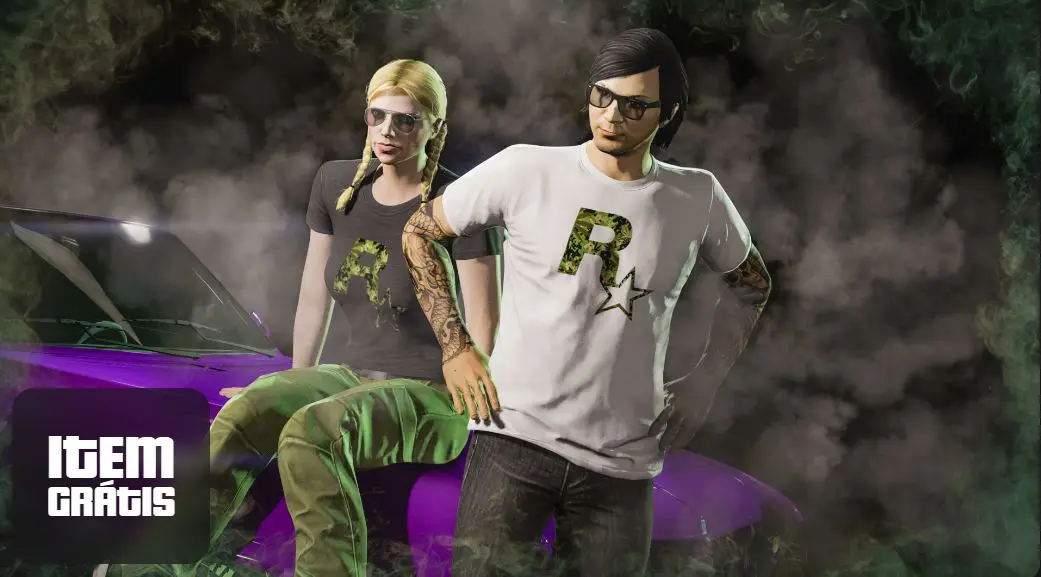 Camisetas Rockstar, de GTA Online