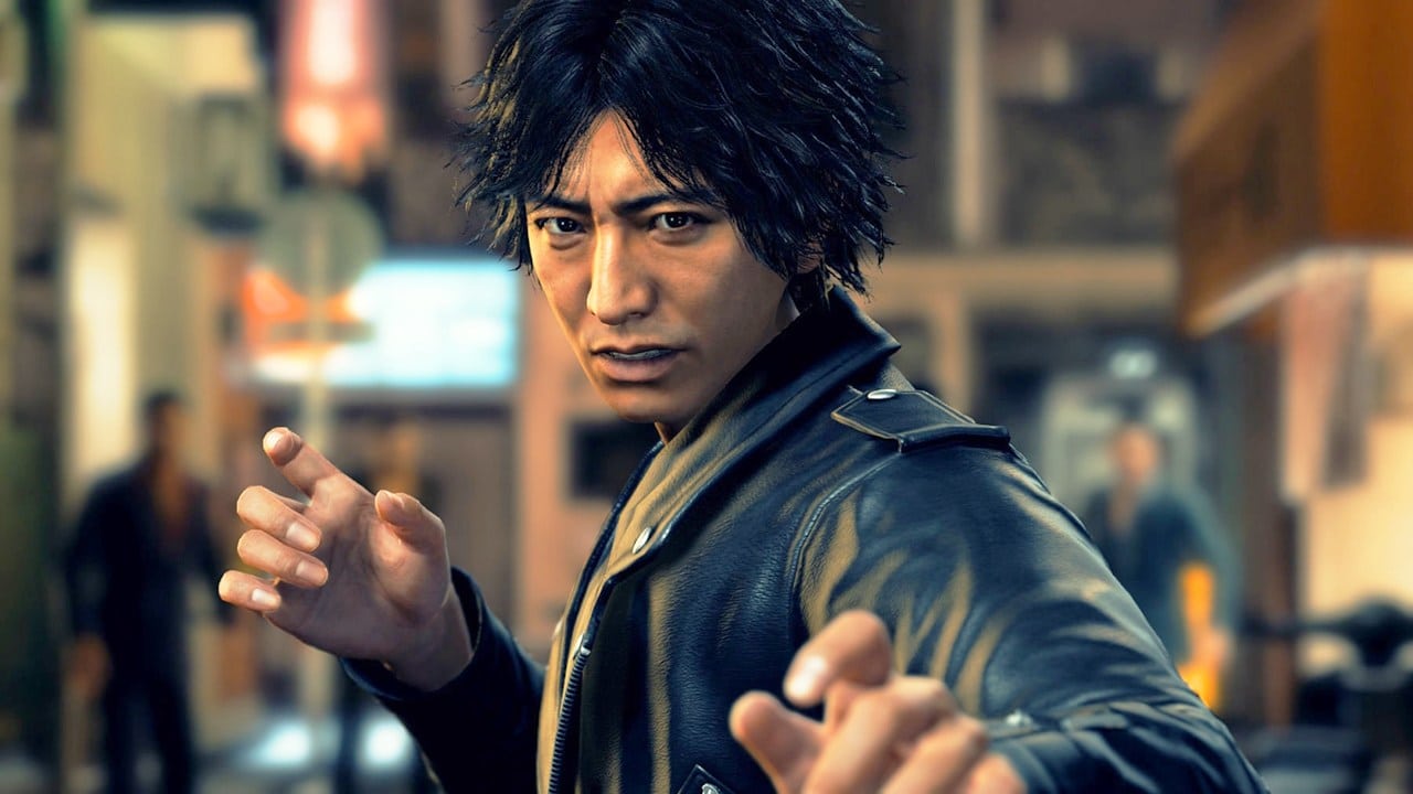 Imagem de capa do protagonista de Judgment, spin-off de Yakuza, fazendo pose de luta