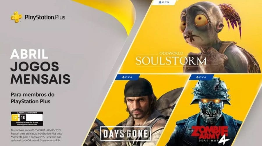 Games do PS Plus de abril já estão disponíveis para download