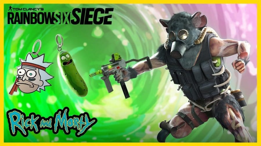 Pickle Rick! Rainbow Six Siege terá crossover com Rick and Morty