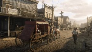 Bug em Red Dead Redemption 2 manda carruagem “de volta para o futuro”