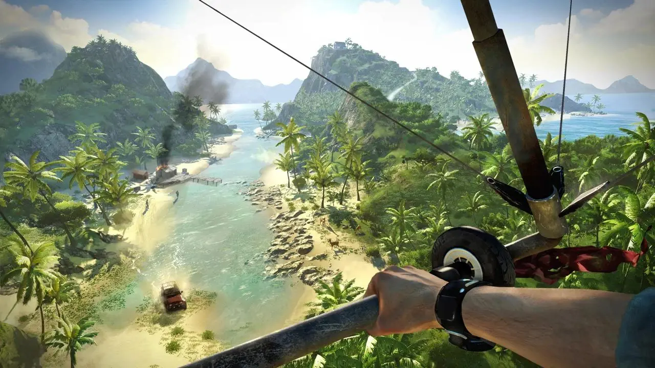 Far Cry 3 - top 10 jogos de mundo aberto do PlayStation