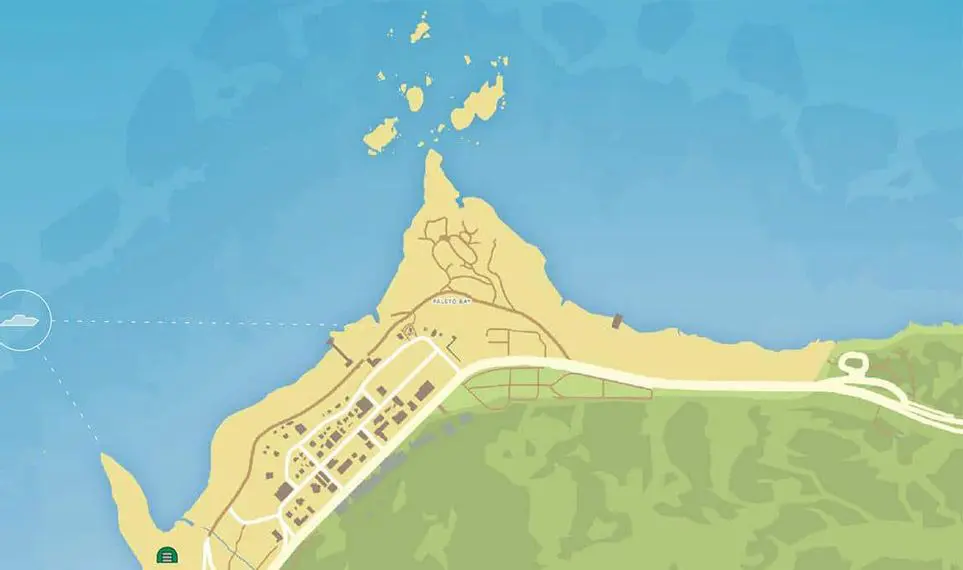 Mapa de Los Santos, cidade fictícia do jogo GTA V.
