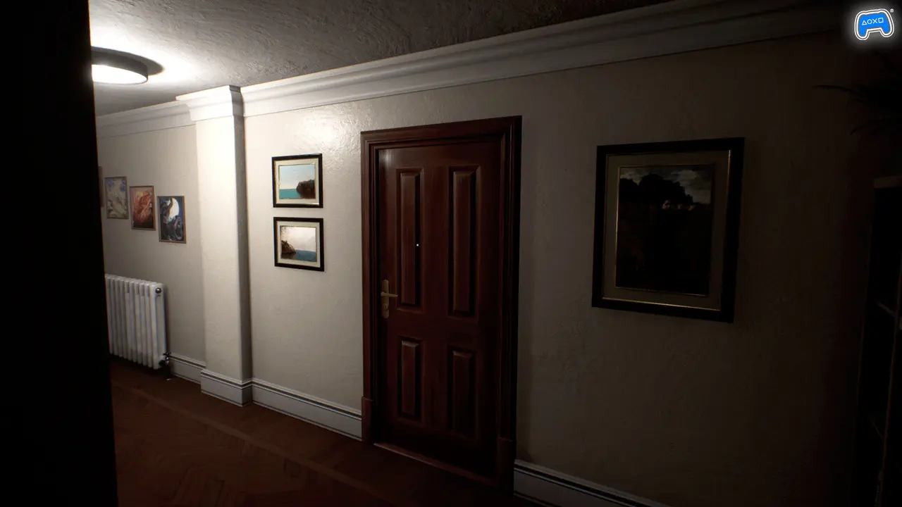 Imagem de Luto, jogo de terror psicológico, com destaque para a porta de uma casa