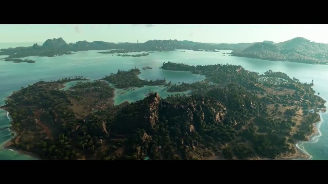 Imagem do mapa de Far Cry 6 mostra que a ilha de Yara será grande e diversa 2 Imagem da ilha de Yara de Far Cry 6 vista de cima