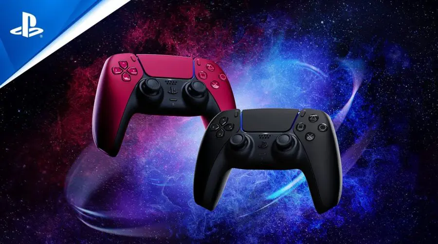 Sony apresenta duas novas cores do DualSense: Midnight Black e Cosmic Red