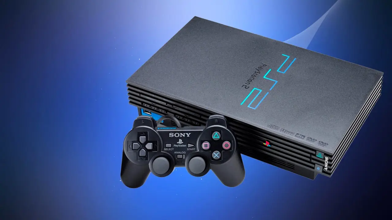 PlayStation mais vendidos - PS2, console mais vendido da marca com fundo azul.