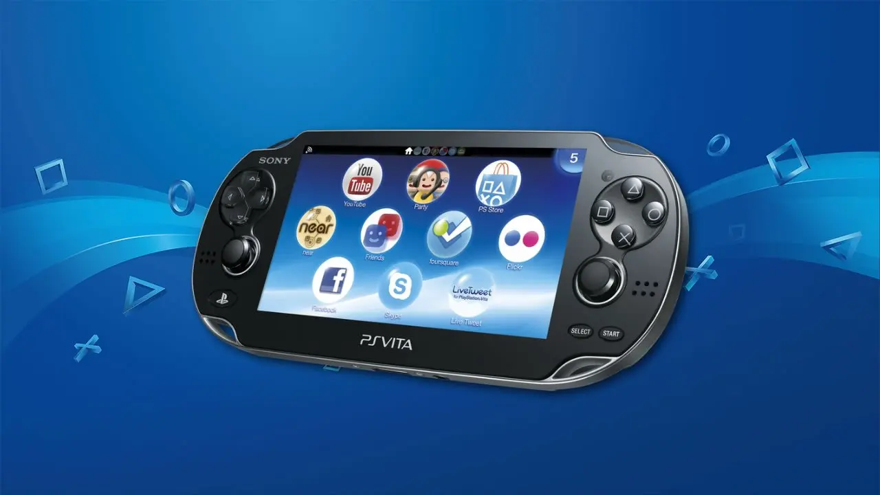 PlayStation mais vendidos - PS VITA com fundo azul
