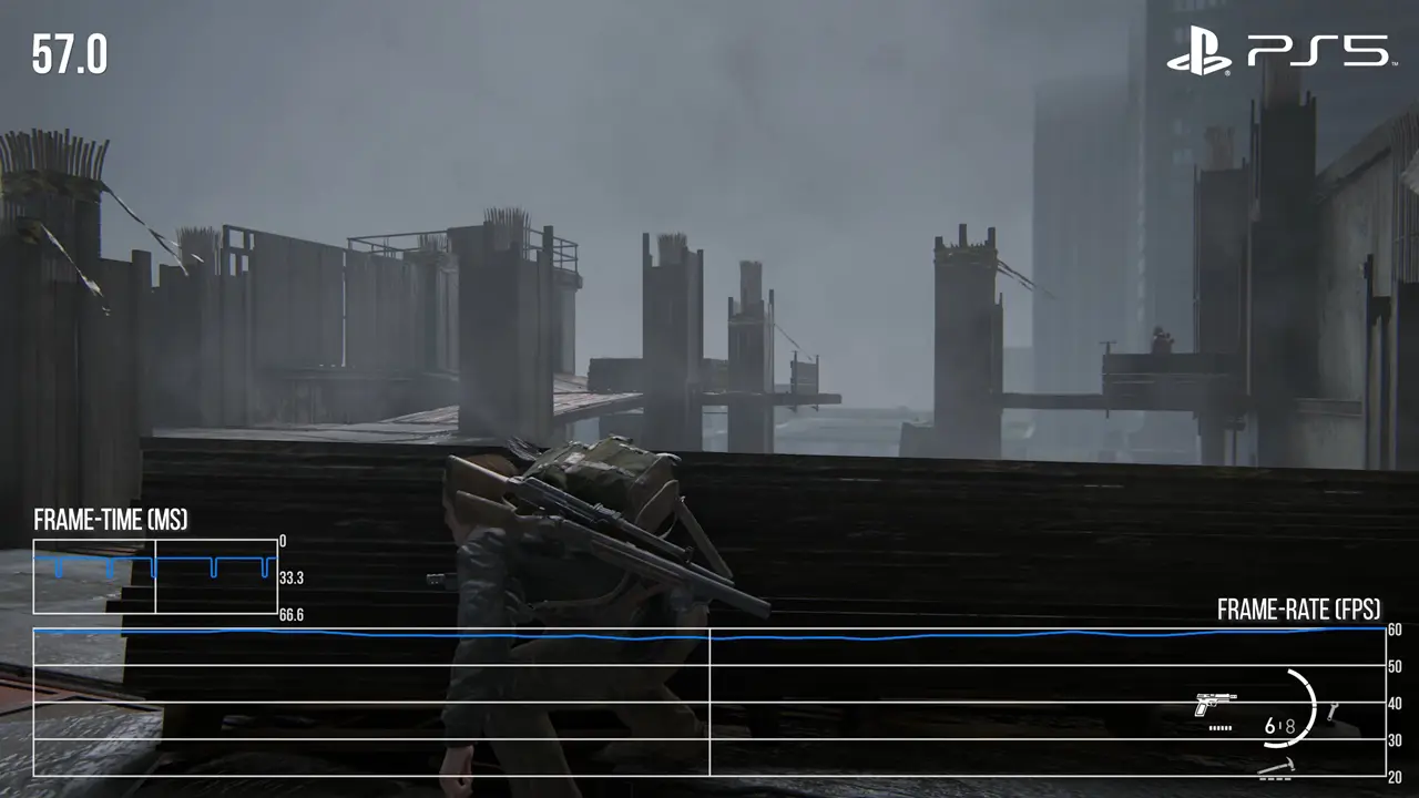 Abby, de The Last of Us 2, em análise da Digital Foundry sobre o patch que desbloqueia 60 FPS do game.