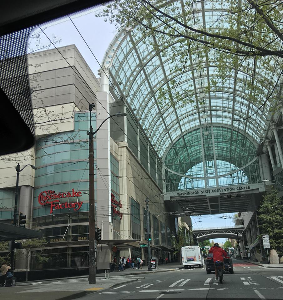 Centro de convenções de Seattle, que é reproduzido no jogo The Last of Us 2