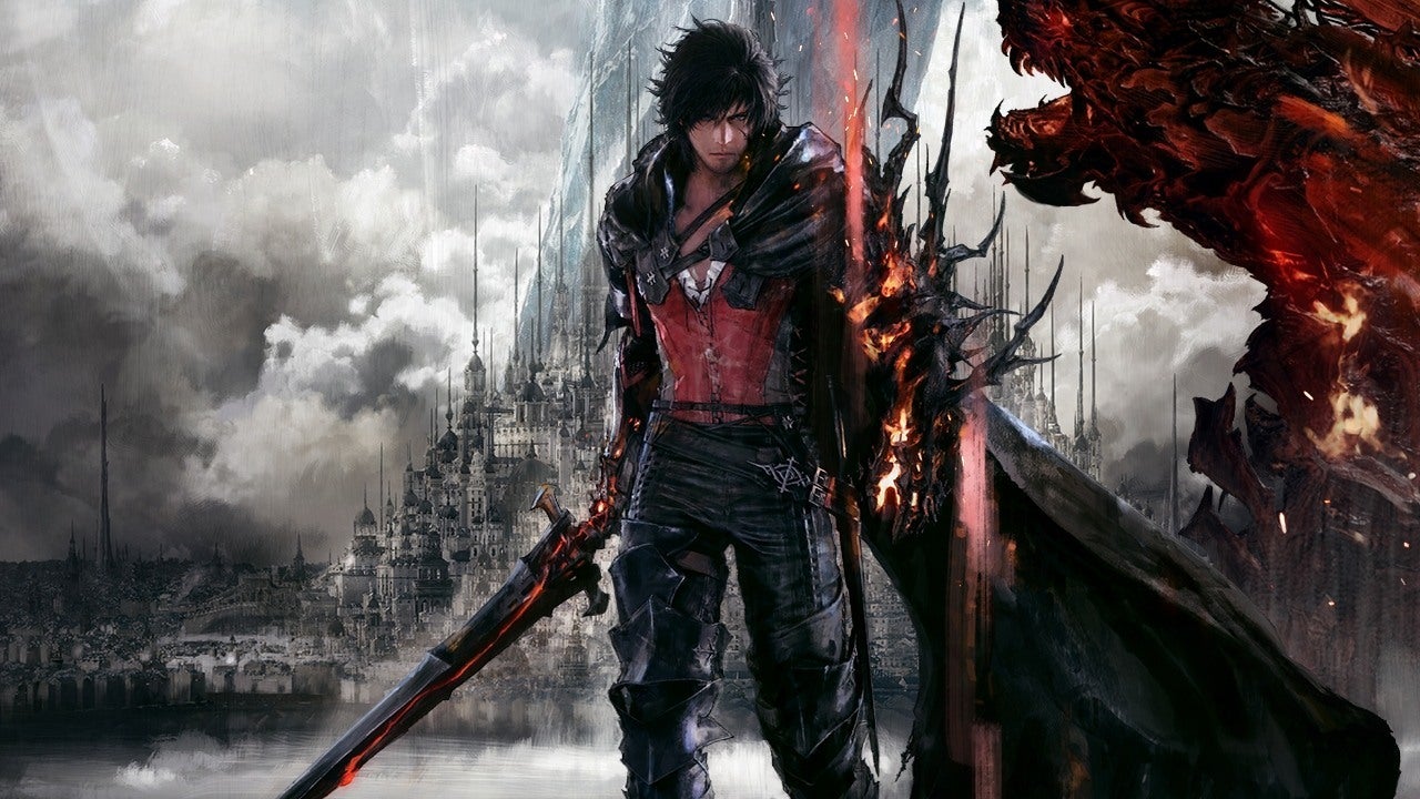 Imagem de capa de um dos personagens de Final Fantasy XVI segurando uma espada
