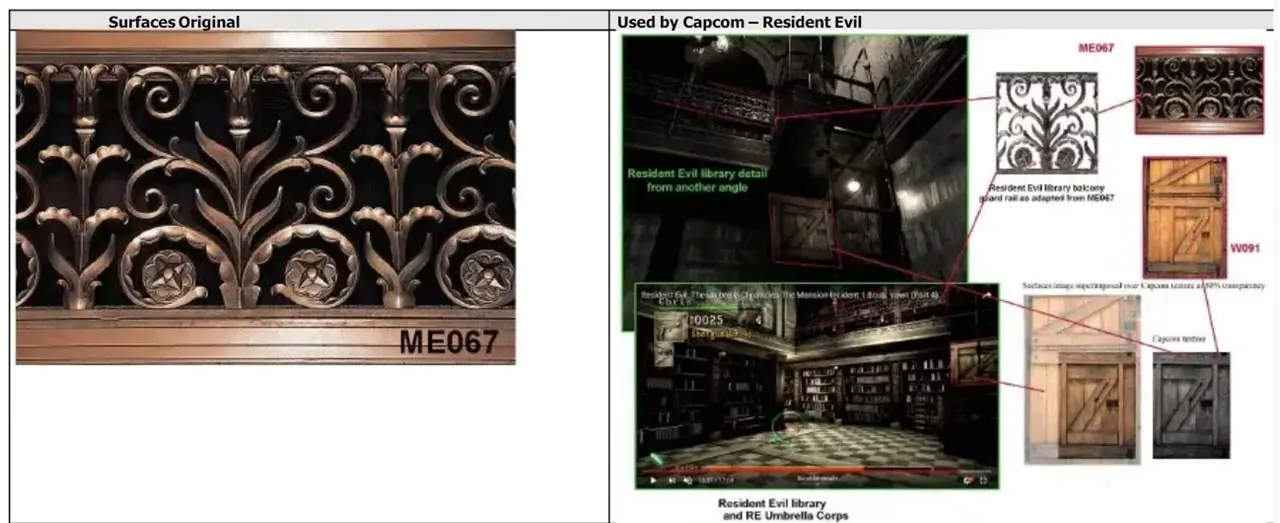 Texturas da Capcom usada em jogos.
