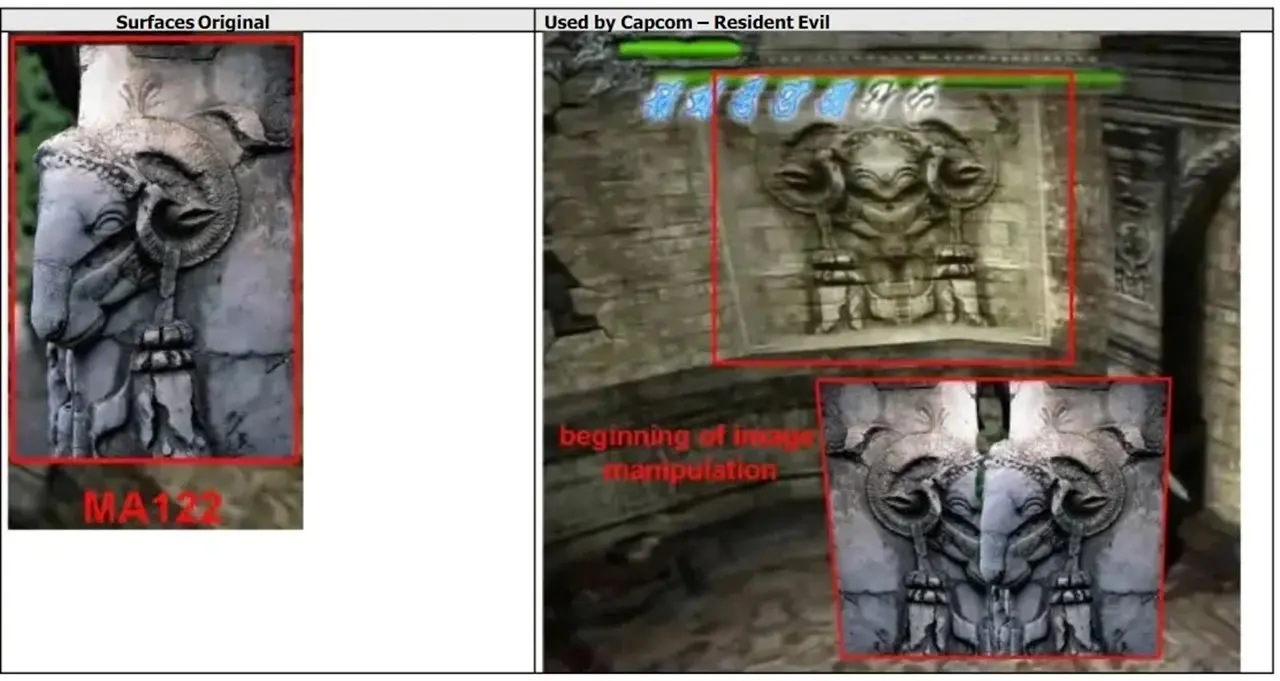 Texturas da Capcom usada em jogos.