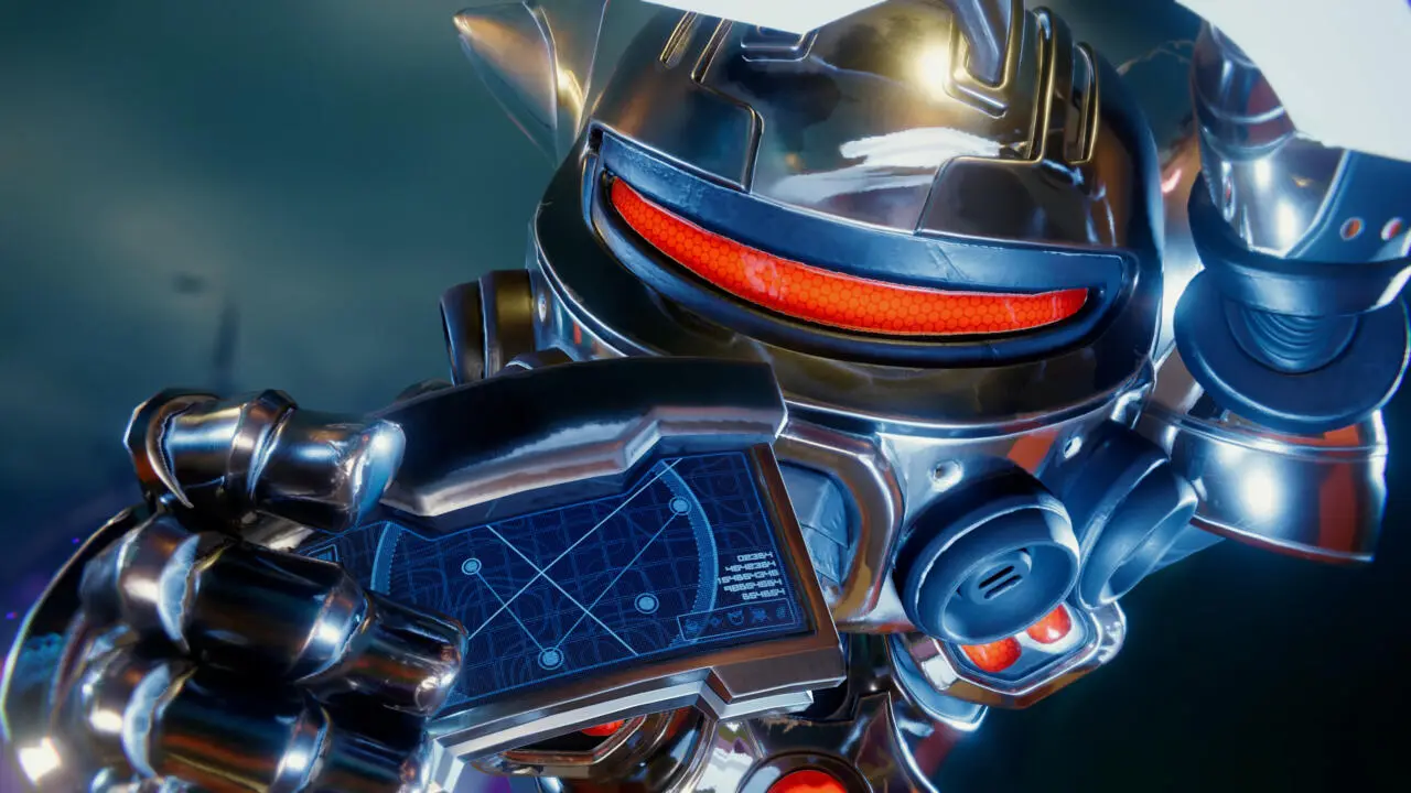 Imagem da matéria de dicas de Ratchet & Clank com o protagonista em uma armadura com a mão na cabeça