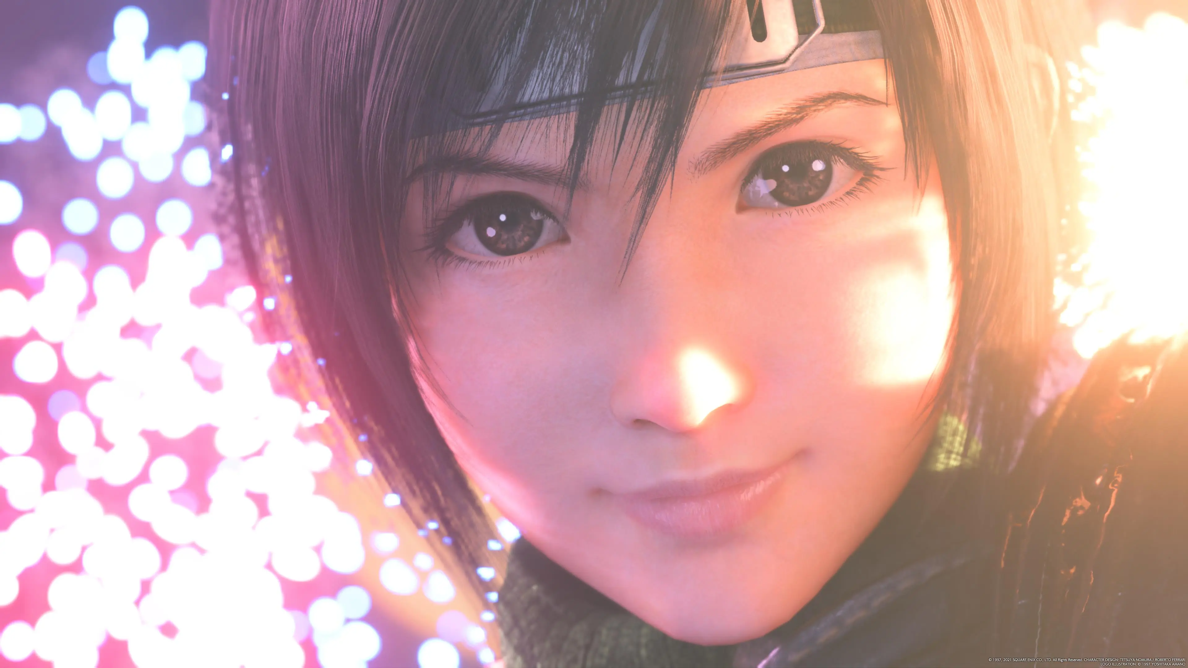 Imagem do jogo Final Fantasy VII Remake Intergrade com o rosto da Yuffie em destaque