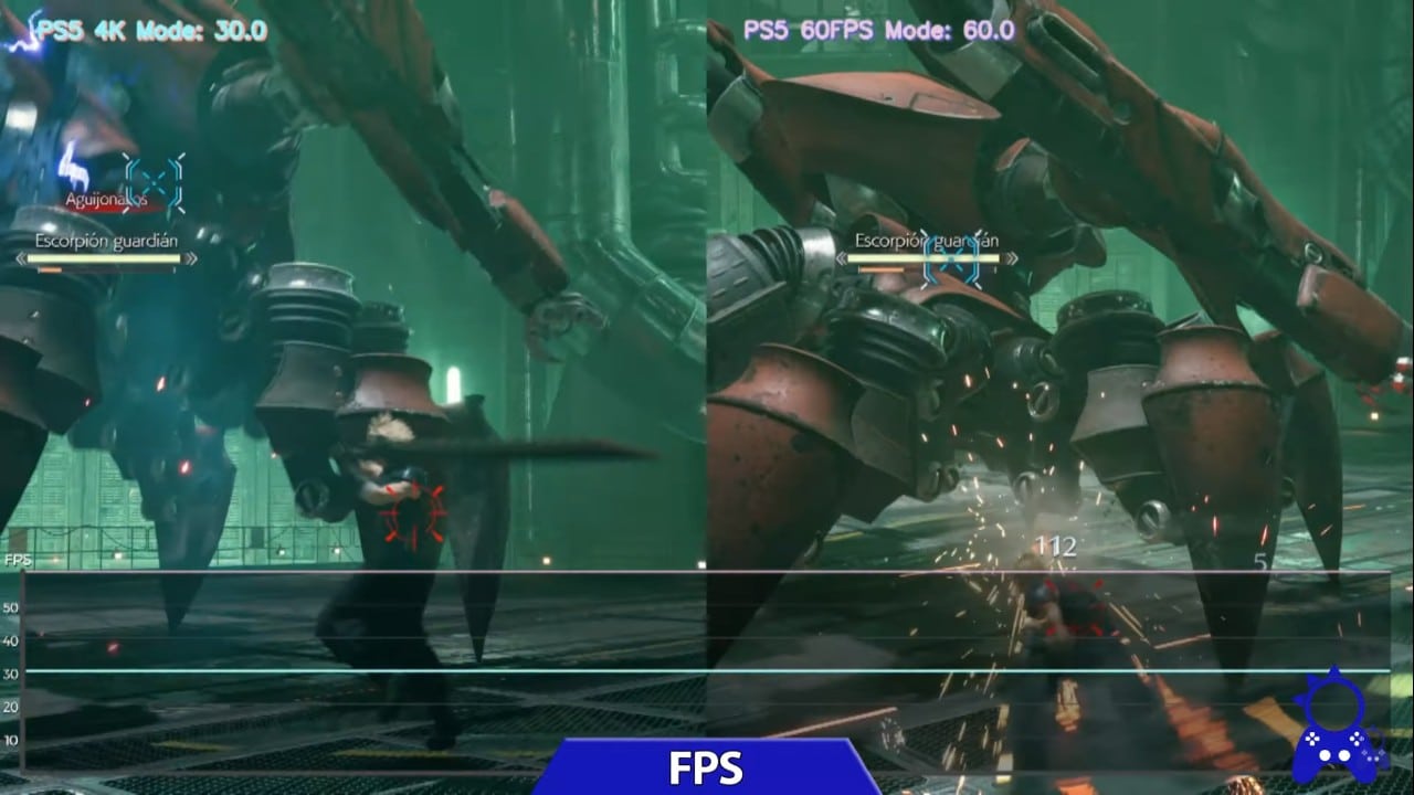 Final Fantasy VII Remake Intergrade - FPS no PS5