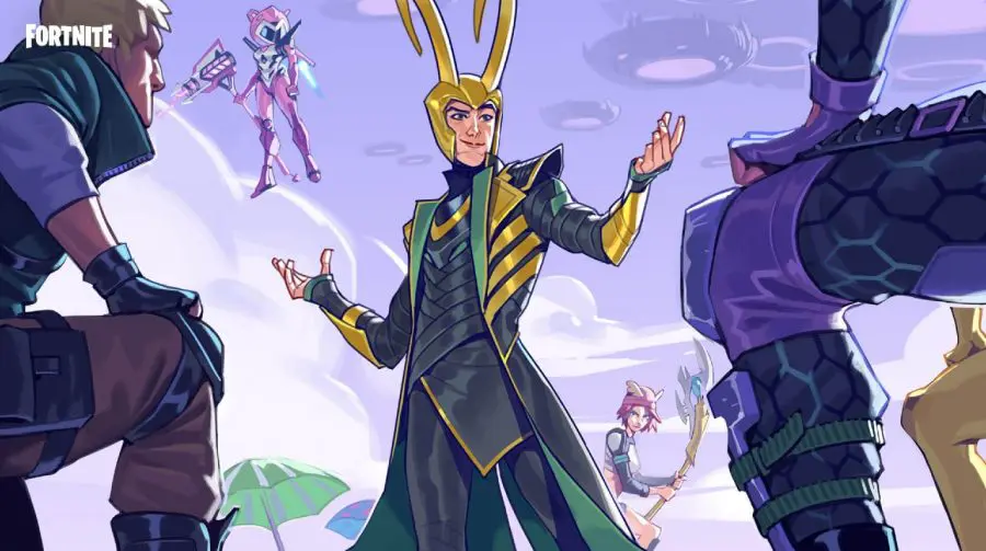 Loki, o príncipe de Asgard, tem visual revelado e chega ao Fortnite em julho