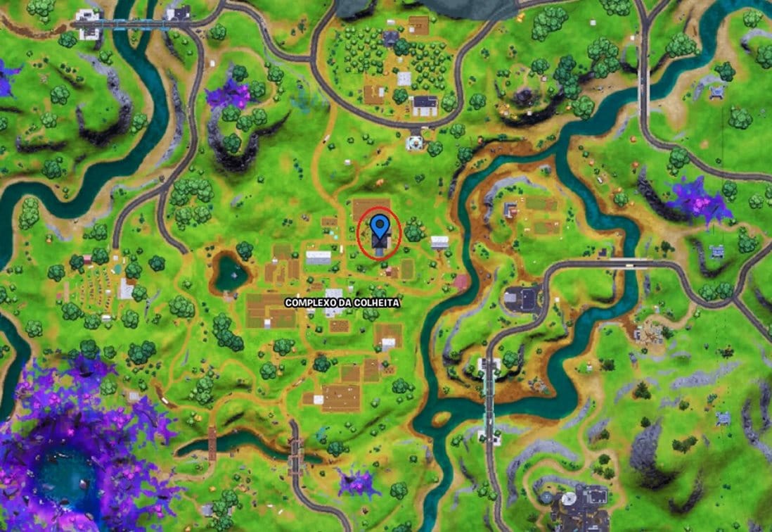 Mapa de Fortnite.