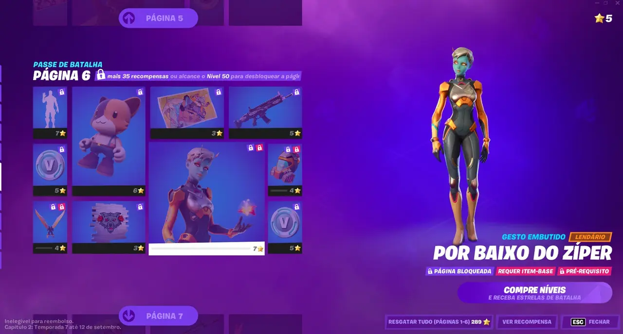 Novo sistema do Passe de Batalha de Fortnite.