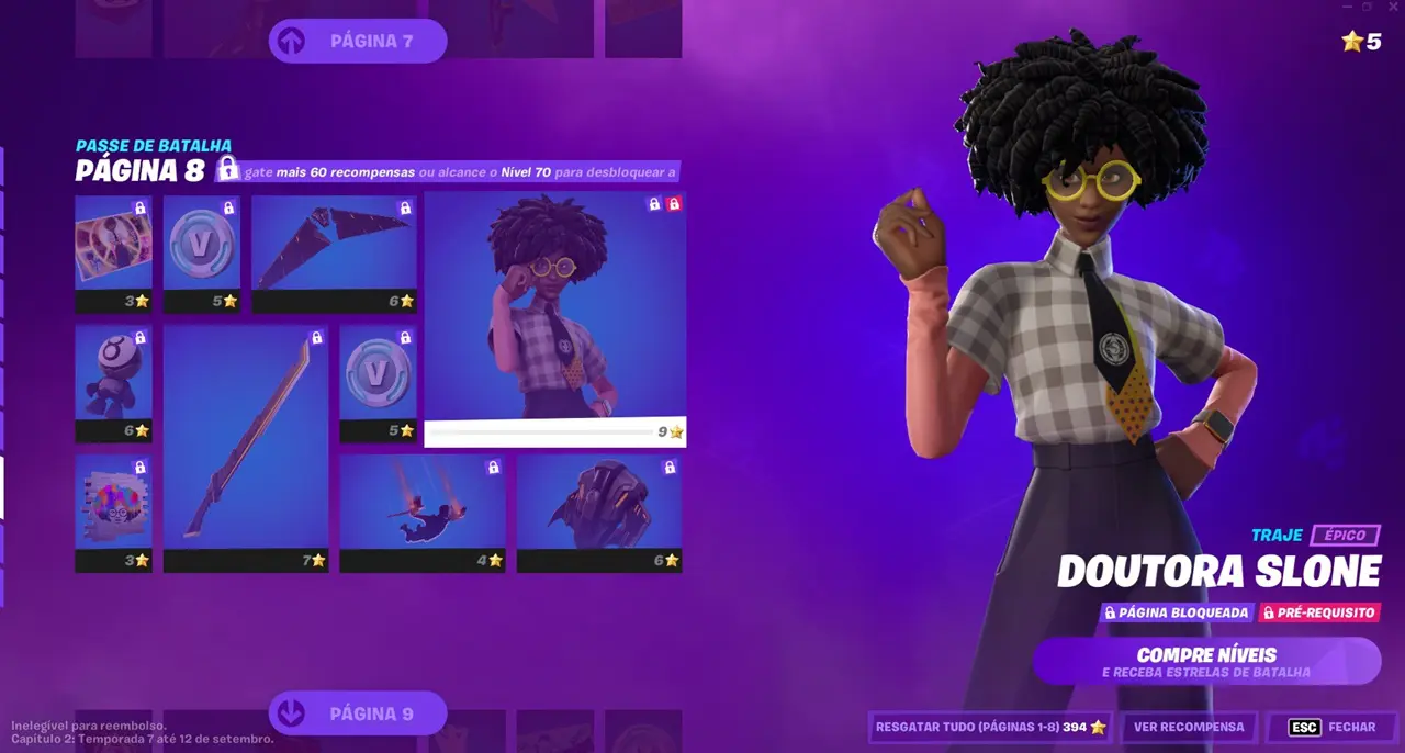 Novo sistema do Passe de Batalha de Fortnite.