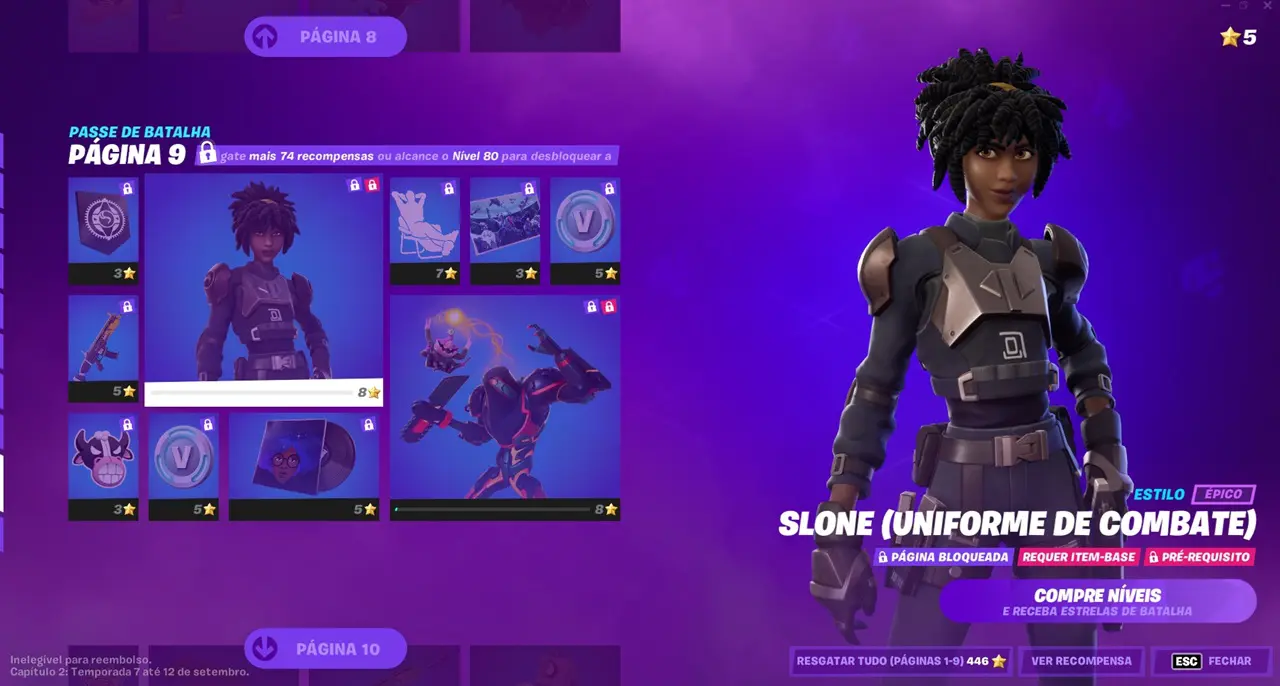 Novo sistema do Passe de Batalha de Fortnite.