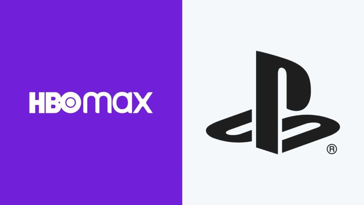 Logo da HBO Max e da PlayStation.
