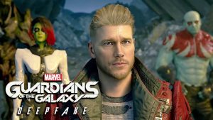 Deep Fake adiciona Chris Pratt como Star-Lord no jogo dos Guardiões da Galáxia