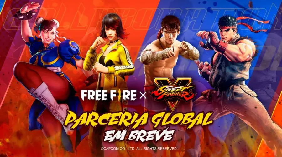 Street Fighter V terá conteúdo no Free Fire após parceria entre Garena e Capcom