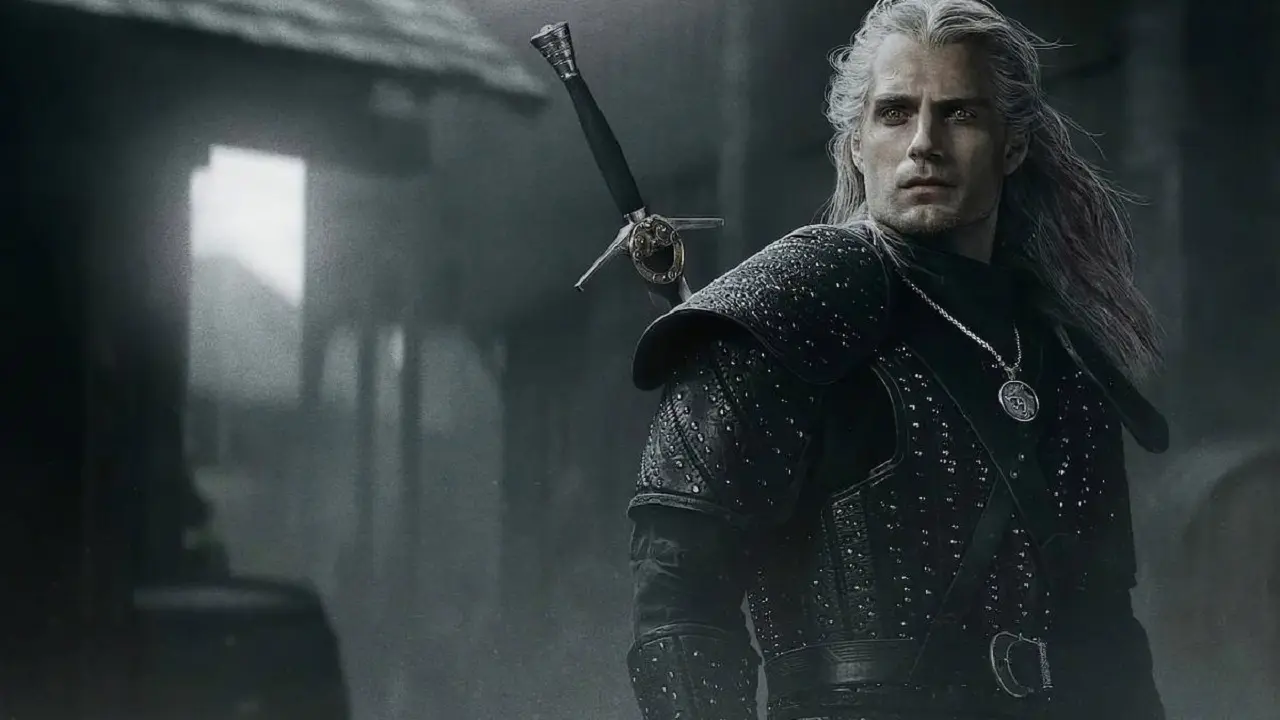 Imagem da matéria sobre a programação completa da WitcherCon que mostra um personagem de cabelos brancos olhando para o lado, ele é o Geralt de The Witcher