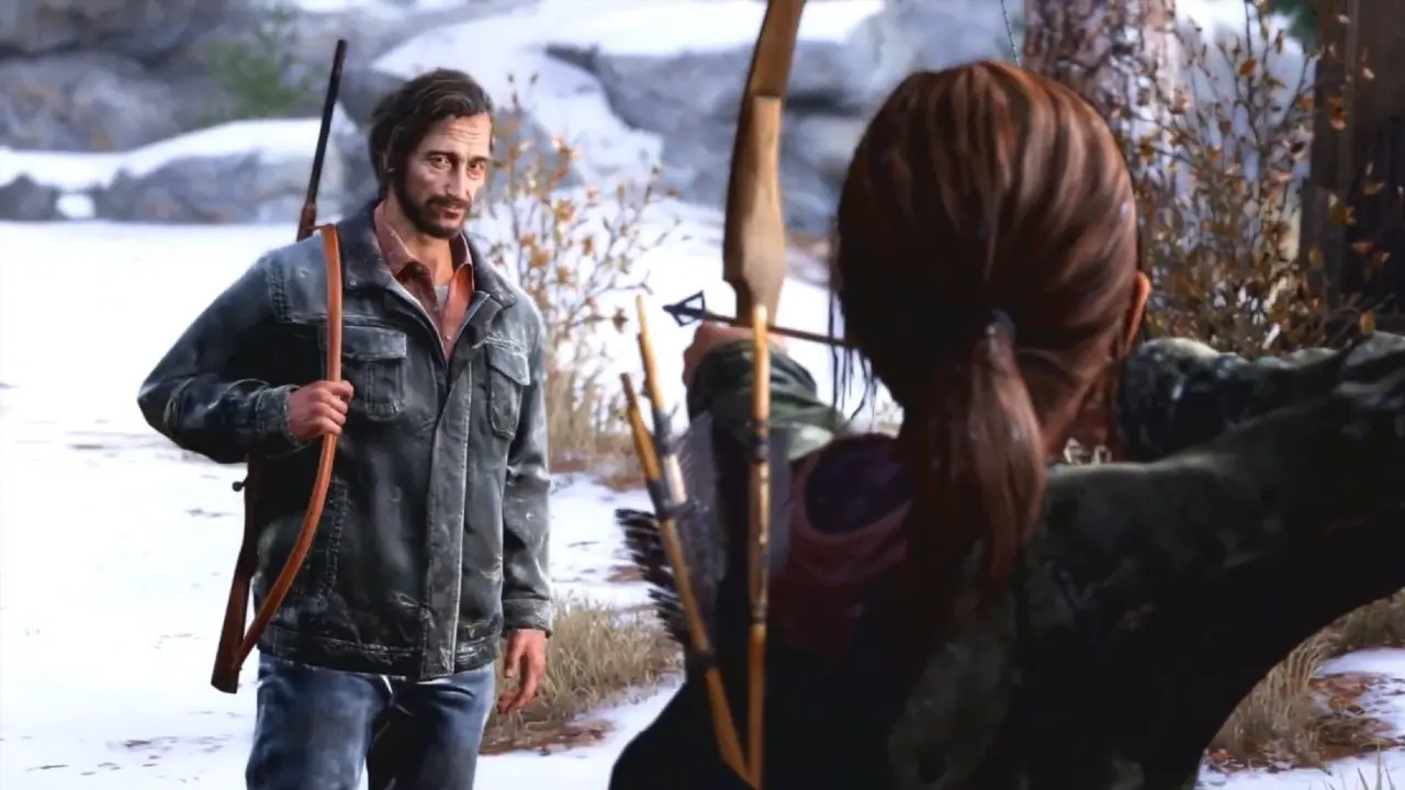David e Ellie - personagens de The Last of Us