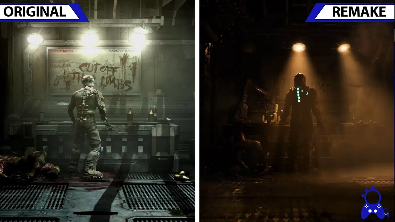 Comparações entre Dead Space original e o remake.