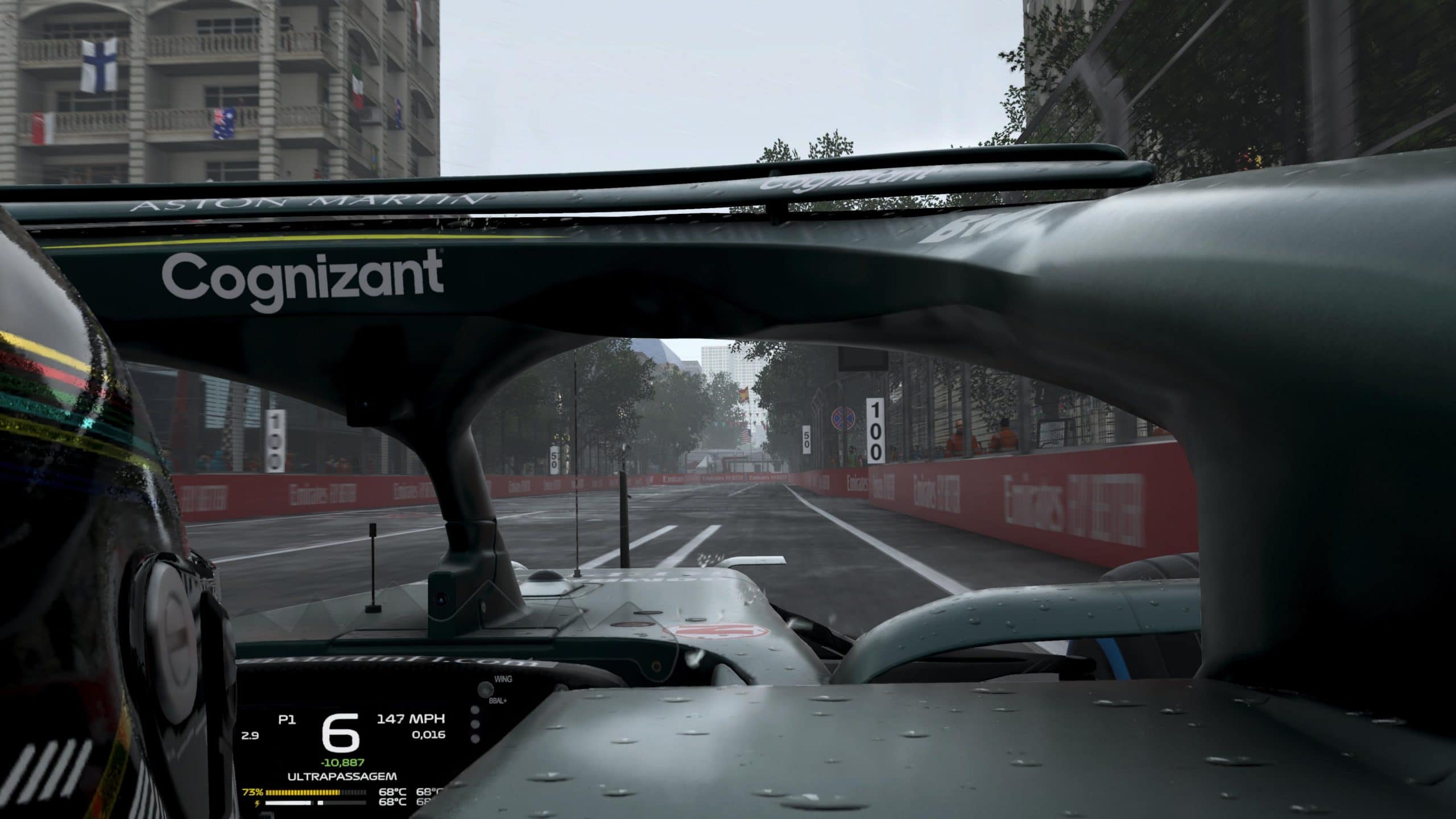 Direto do cockpit de F1 2021 (Foto: Reprodução/Thiago Barros)