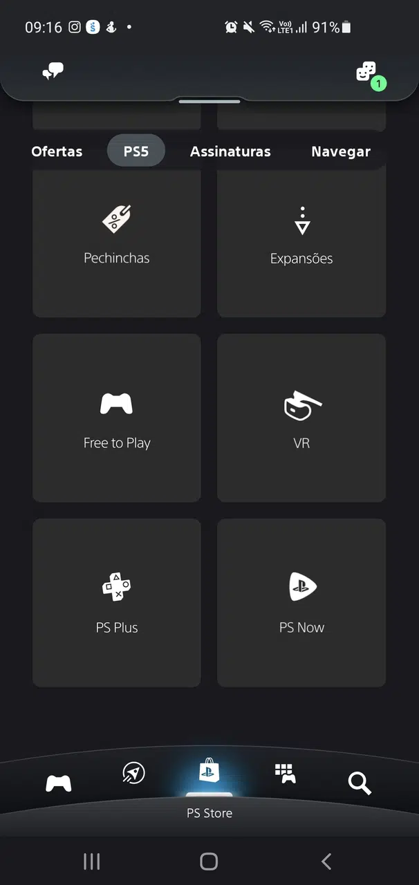 Símbolo do PS Now aparece na versão brasileira do PlayStation App