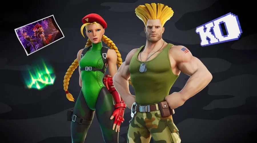 Cammy e Guile de Street Fighter chegarão ao Fortnite