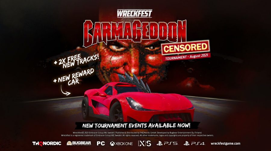 Update de Wreckfest traz crossover com a clássica franquia Carmageddon
