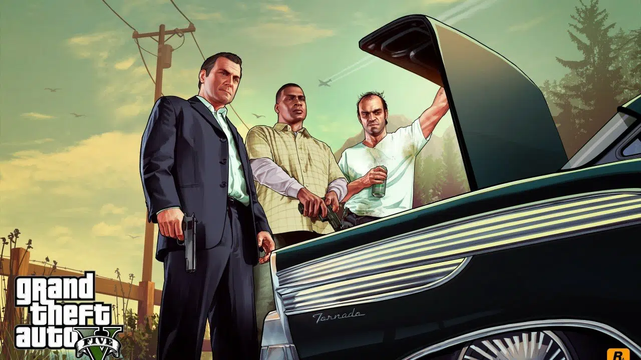 Michael, Franklin e Trevor, em GTA V