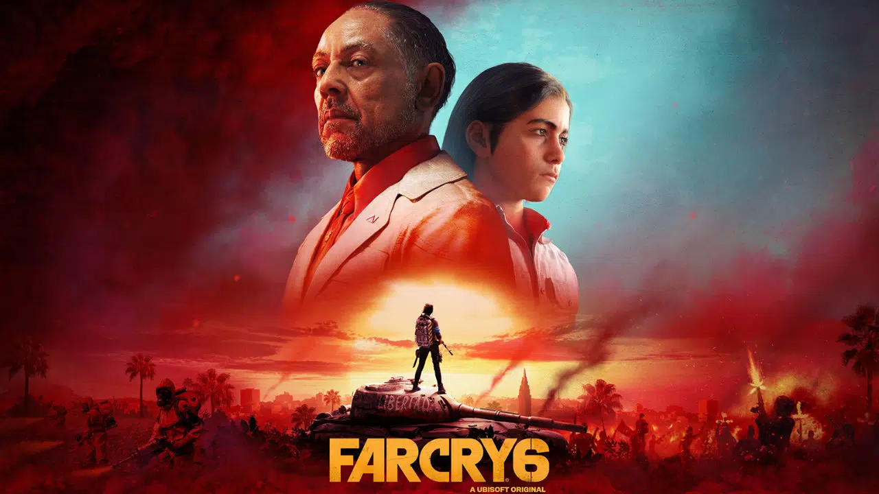Imagem de capa do artigo com Gameplay de Far Cry 6 com o ditador Antón Castillo e seu filho Diego em destaque