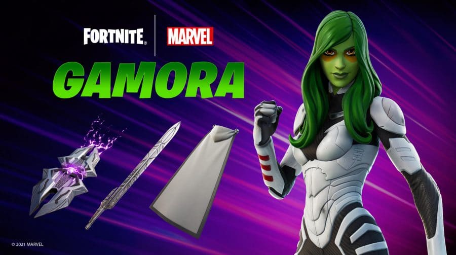 Gamora, de Guardiões da Galáxia, chega ao Fortnite no dia 18