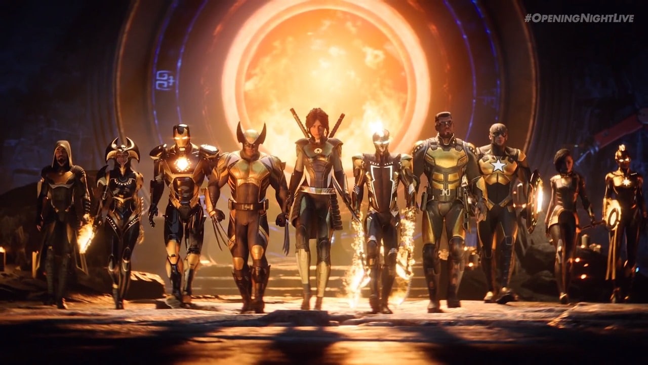 Marvel's Midnight Suns pode ter entre 50 e 80 horas de gameplay 1 Imagem de capa do jogo Marvel's Midnight Suns com o elenco de personagens perrfilados