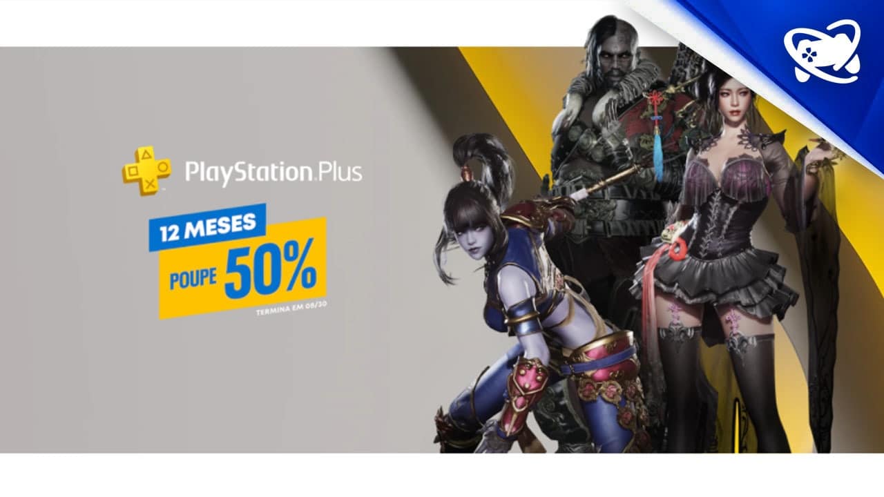 PS Plus de 3 meses com desconto de 50% na PS Store