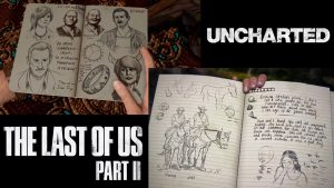 Veja as diferenças entre os diários de Ellie e Nathan Drake, protagonistas de TLoU 2 e Uncharted 4