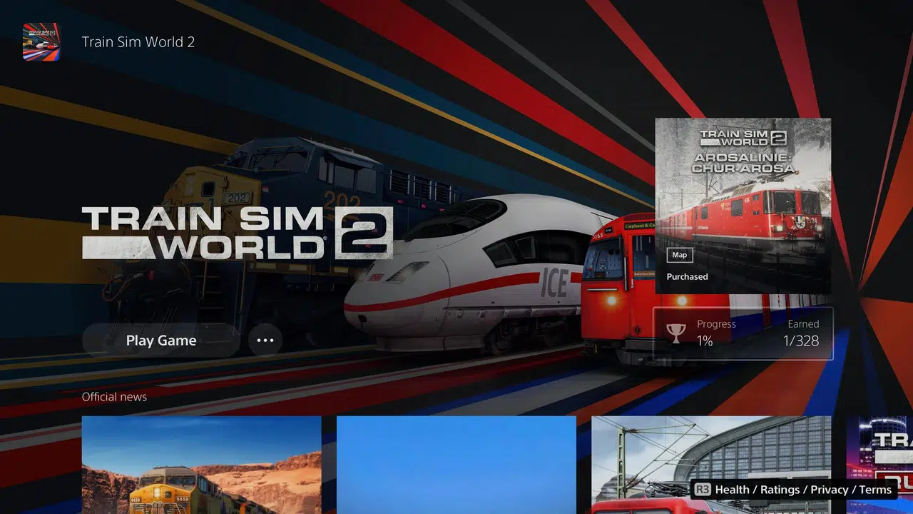 Train Sim World 2 é lançado no PlayStation 5 com 328 troféus