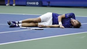 Tenista ganha o US Open e faz celebração famosa de FIFA: “Dead Fish”