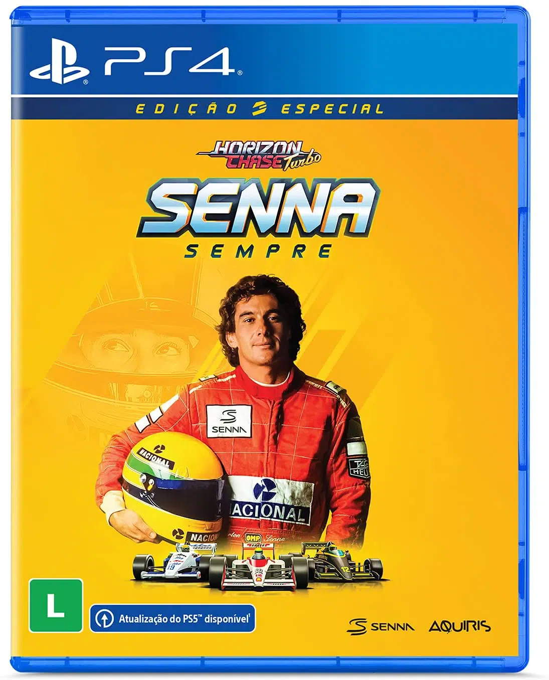 Imagem da capa da edição física de Horizon Chase Turbo Senna Sempre